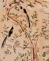 Chinoiserie Birds and Tree Branches Wallpaper Mural Design | Printed In ...