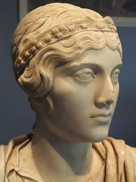 Portrait Bust of a Roman Woman with hair styled after the Empress ...