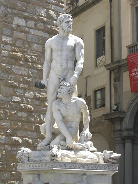 "Hercules and Cacus" Statue by Bandinelli in Florence, Italy | Saint ...