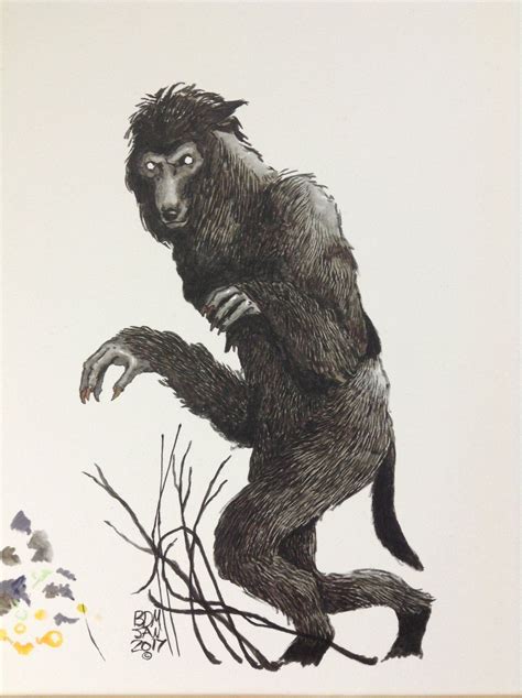 Pin by Sasha Yates on Cryptids- The Dogman | Michigan dogman, Humanoid sketch, Art