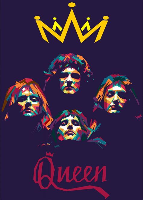 'queen bohemian rhapsody' Poster by Fill Art | Displate | Poster prints, Queen art, Album cover art