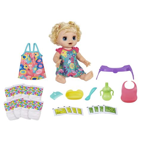 Baby Alive Happy Hungry Baby Blonde Doll, Bonus Pack - Walmart.com ...