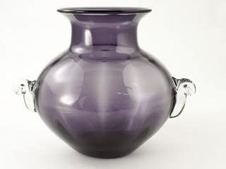 Blenko Glass Company Violet & Crystal Vase | This is a beaut… | Flickr