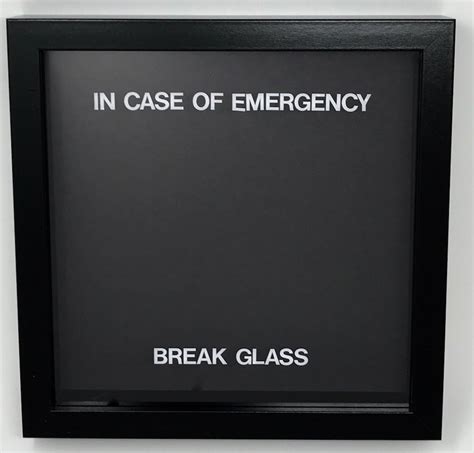 In Case Of Emergency Break Glass - Novelty Gift - Blank To Fill As You Wish: Amazon.co.uk ...