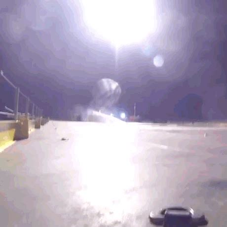 The moment the SpaceX rocket crash-landed on a boat | New Scientist