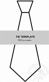 Free Printable Tie Coloring Page Sketch sketch template