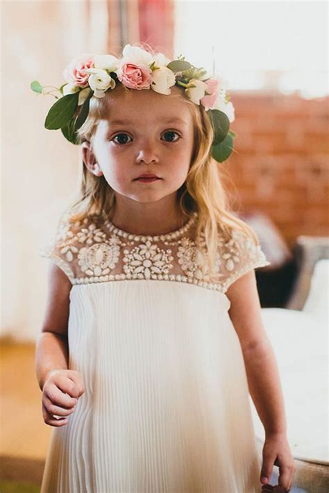 cute flower girl dresses with pearls Carondelet House Wedding, Perfect Wedding, Dream Wedding ...