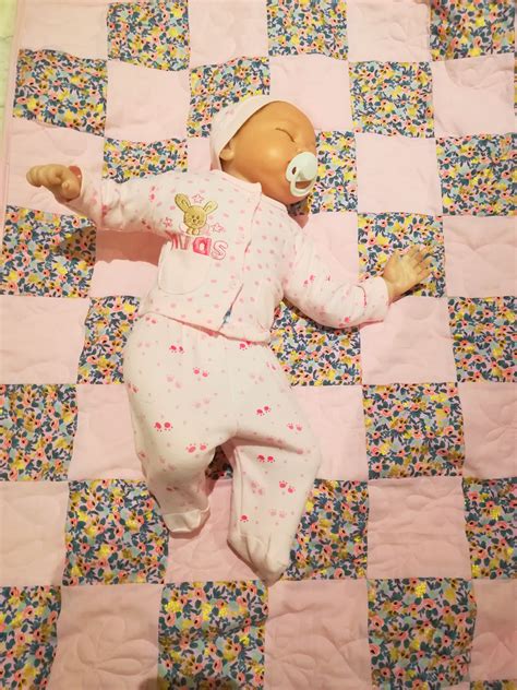 Pretty Floral Designer Fabric Pink Baby Quilt | Made In Ireland Quilts