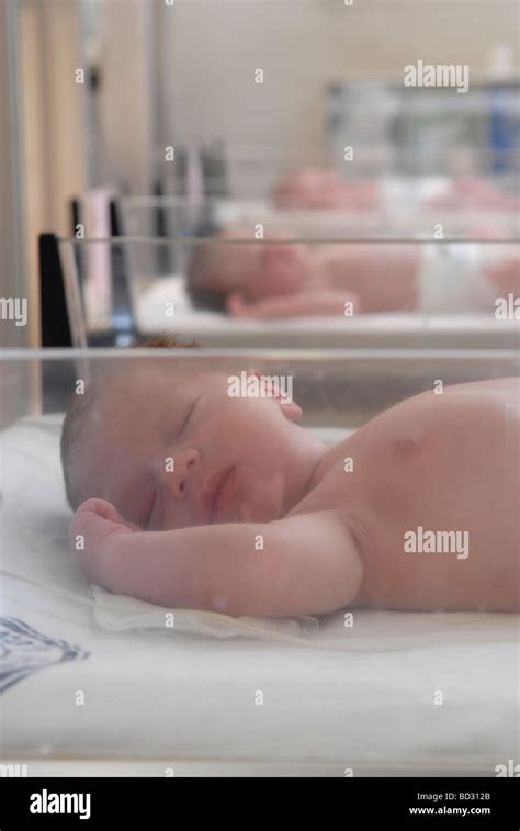 Newborn babies at the maternity ward of Bikur Cholim Hospital a branch ...