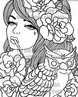 Pin Up Girl Coloring Pages At GetColoringscom  Free Printable sketch template