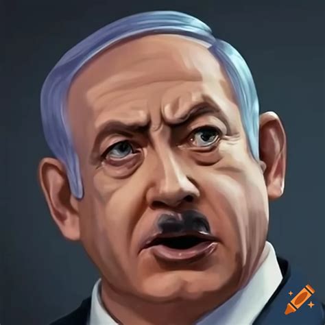 Political satire image of benjamin netanyahu on Craiyon