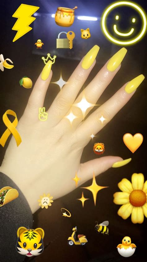 First time trying this color! Really loved it | Yellow nail art, Yellow ...