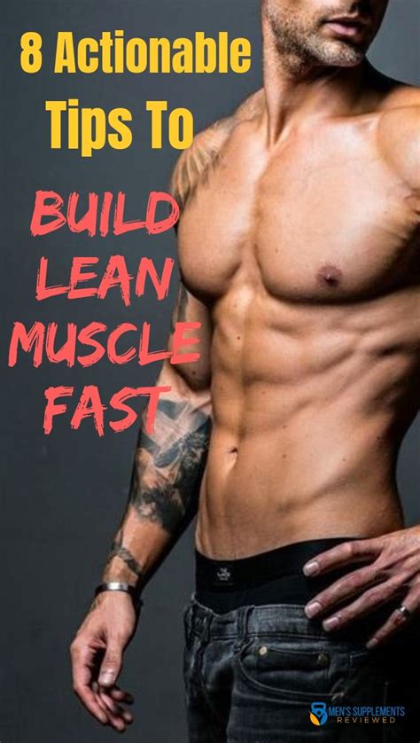 8 Actionable Tips To Build Lean Muscle Fast | Lean muscle workout, Lean ...
