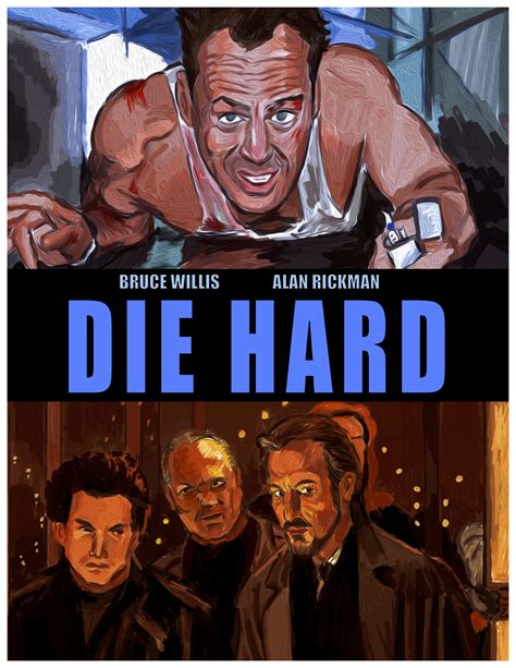 Die Hard (1988) alternative poster | Alt posters, Alan rickman, Alan ...