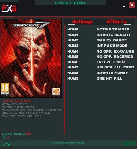 Tekken 7: Trainer (+9) [1.0] {FutureX} - Download - GTrainers