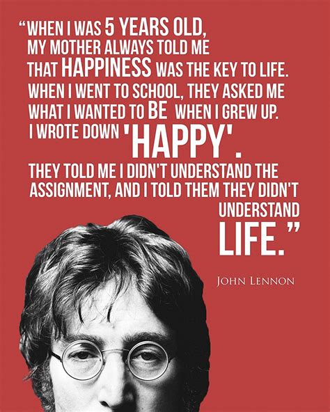 John Lennon Quotes About Happiness - ShortQuotes.cc