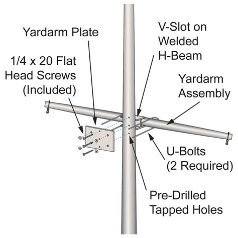 Single Mast Nautical Flagpole with Yardarm - Aluminum | American Flags Express