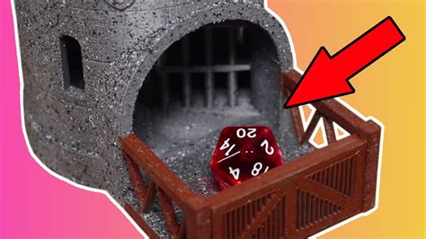 Dungeons & Dragons Dice Tower 3D Printed - YouTube