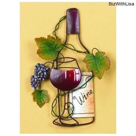Wine Bottle Wall Art Decor Set of 2 White Red Wine Seller Home Bar Accent Pic | eBay (With ...