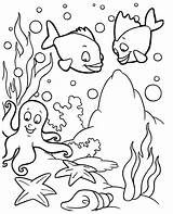 Underwater Animals Coloring Pages At GetColoringscom  Free Printable sketch template