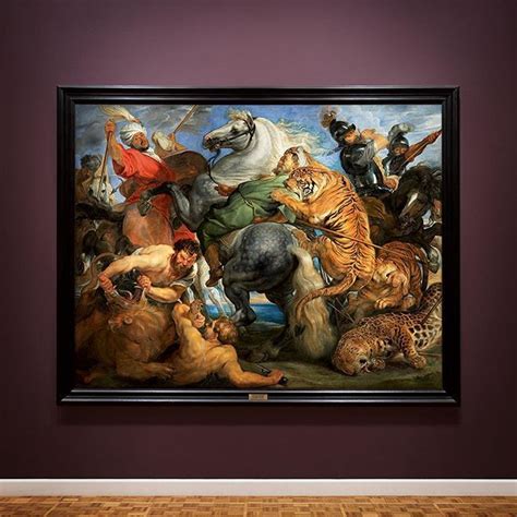 The Tiger Hunt circa 1615 by Rubens from the Musée des Beaux-Arts de ...