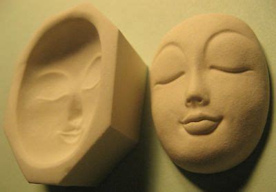 YOUR CHOICE - Rigid Polymer Clay Push Molds of Round Oval Sun Moon Doll Face | Doll face ...
