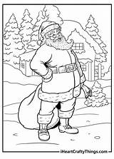 Santa Coloring Pages sketch template