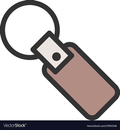 Key chain Royalty Free Vector Image - VectorStock