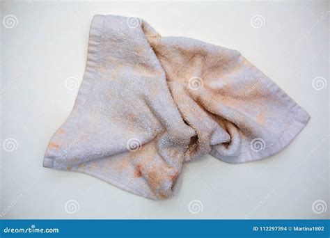 Dirty towel stock photo. Image of terry, domestic, toiletries - 112297394