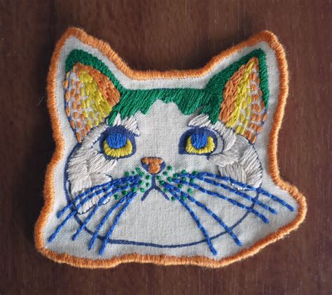 Hand embroidered iron-on patches by masaewada on...