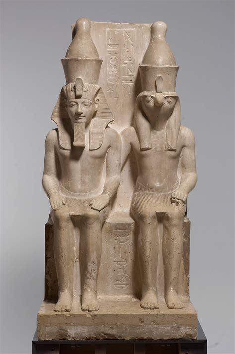 Statue of Horemheb and Horus - Egypt Museum