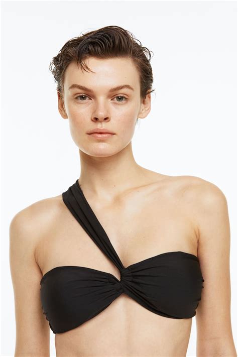 Padded bandeau bikini top - Black - Ladies | H&M MY