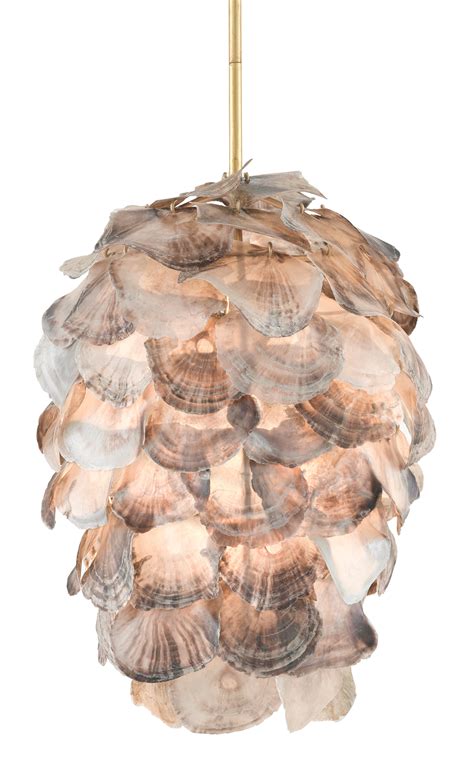 Oyster Shell Circle Chandelier | Caron's Beach House