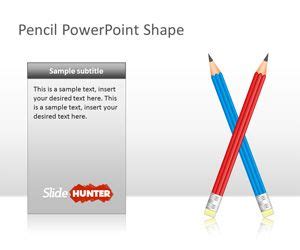 Free Pencil PowerPoint Shape - Free PowerPoint Templates - SlideHunter.com
