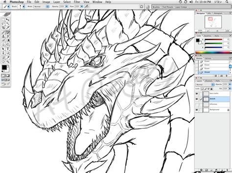 Lava Dragon .:WIP:. by Zeezy on DeviantArt