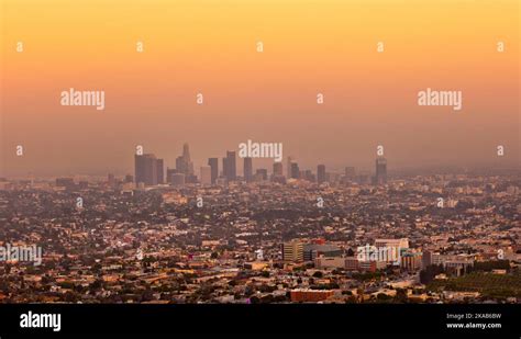 skyline of Los Angeles Stock Photo - Alamy