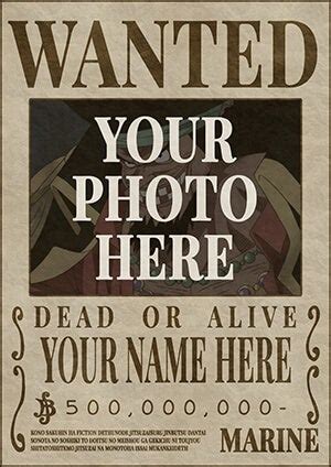 Bounty Poster Template [Download] : r/OnePiece