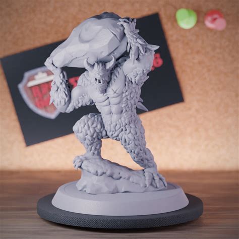 Yeti Monster Miniature Beast Dungeons and Dragons Mini RPG Tabletop ...