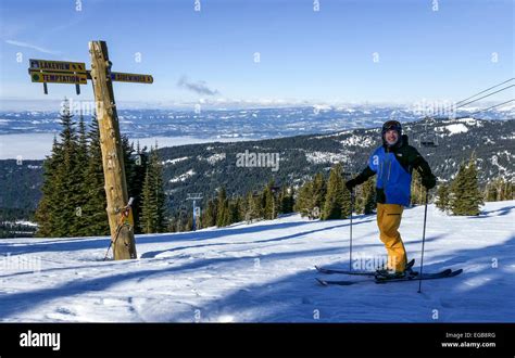 Skiing Brundage Mountain near McCall, Idaho Stock Photo - Alamy