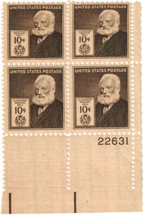 893 - 1940 Famous Americans: 10c Alexander Graham Bell - Mystic Stamp Company