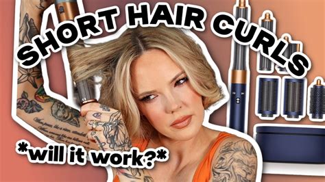 CURLING SHORT HAIR WITH THE DYSON AIRWRAP LONG COMPLETE | beach curls ...