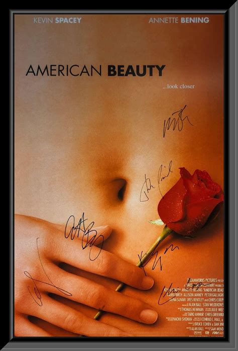 American Beauty Cast Signed Movie Poster - Etsy