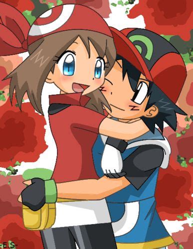 Ash and May Fan Art: Ash and May | Ash and may, Pokemon characters, Ash ...