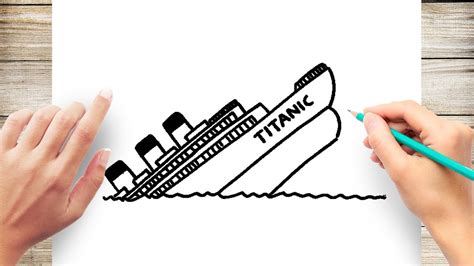 How to Draw The Sinking Titanic #Titanic #ship - YouTube