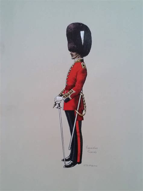 Grenadier Guard Military Watercolour Painting Signed by Artist | Etsy | Grenadier guards ...