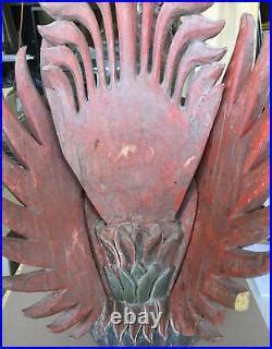 » Vintage Indonesian Bali wood carving Garuda Eagle figure king of birds, 19 InchWood Carving ...