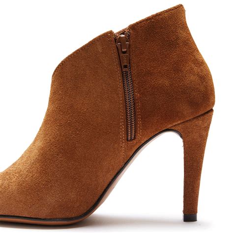 Brown Heels Ankle Boots at Mae Johnson blog