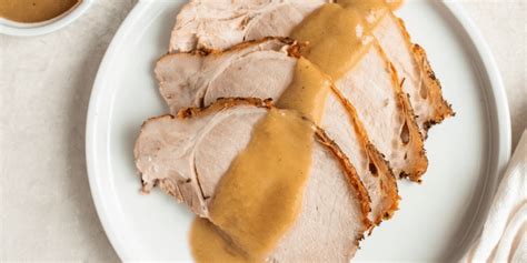 Pork Loin Roast with Creamy Onion Gravy Recipe - Keto Friendly Dinner