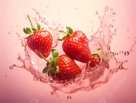 Strawberry Organic Fresh Fruit Water Splash Photography Advertising ...