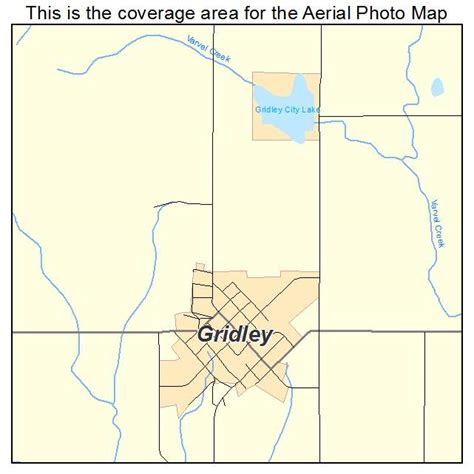 Aerial Photography Map of Gridley, KS Kansas